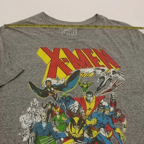 Marvel men's short sleeve X-Men t-shirt large gray graphic - Picture 6 of 12